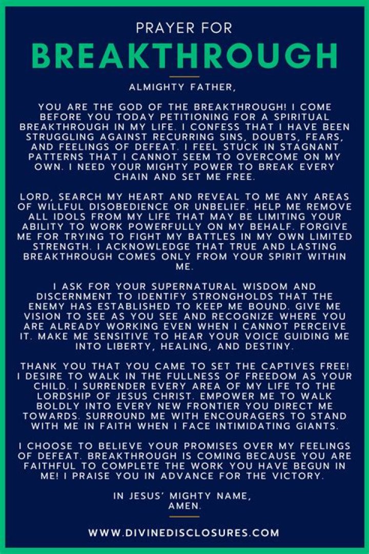 Breakthrough Prayers That Transform Lives