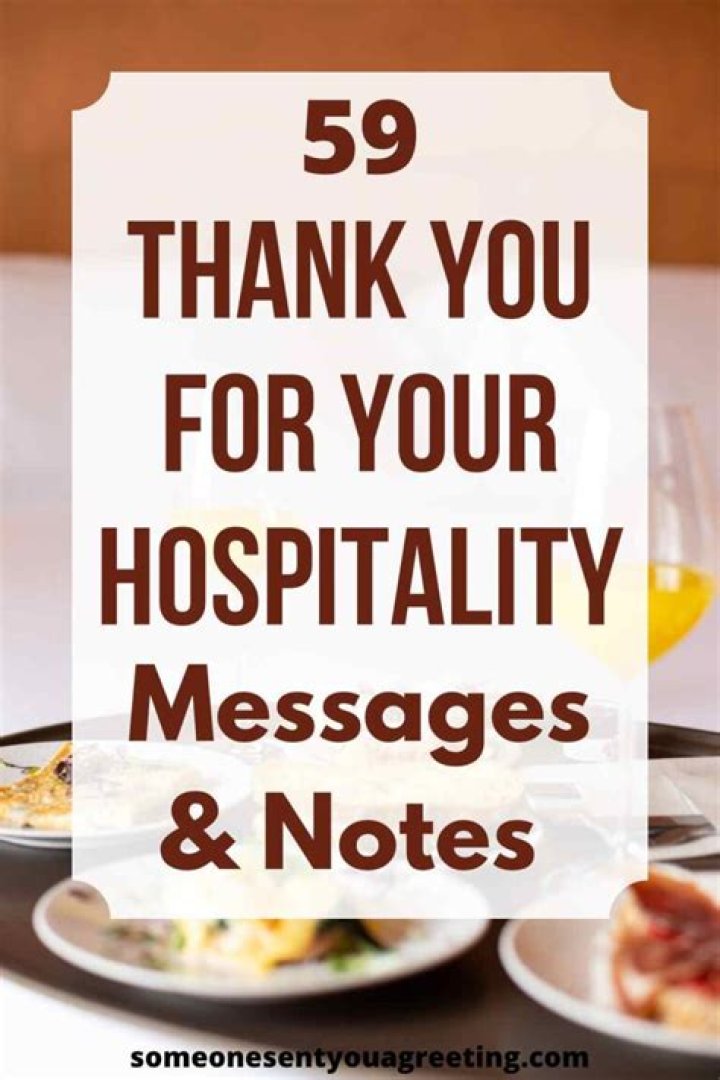 Discover The Power Of "Hospitality Thank You Quotes"