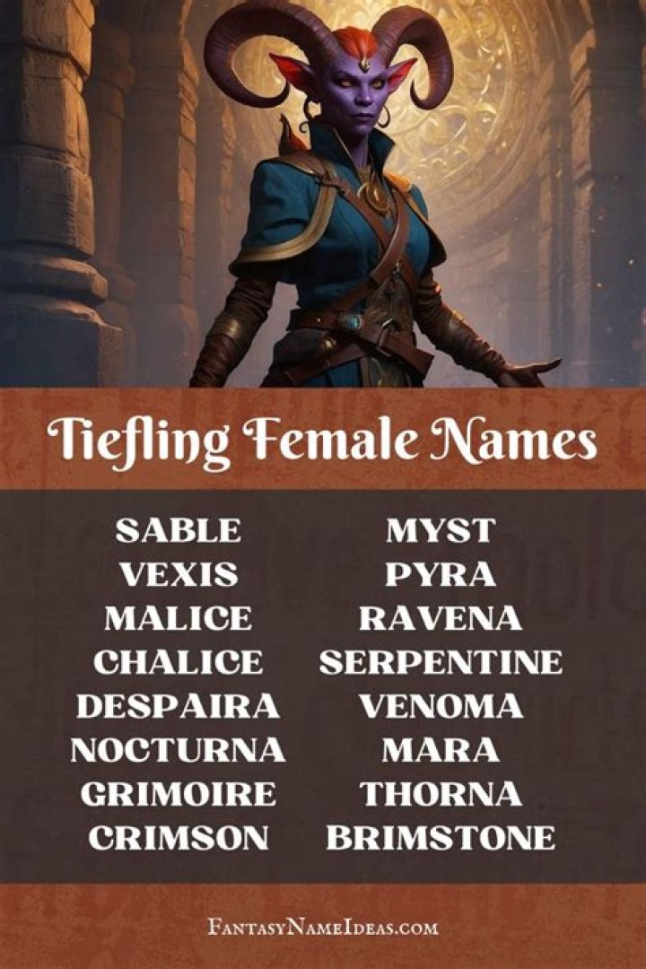 Discover The Secrets To Crafting Captivating Female Tiefling Names