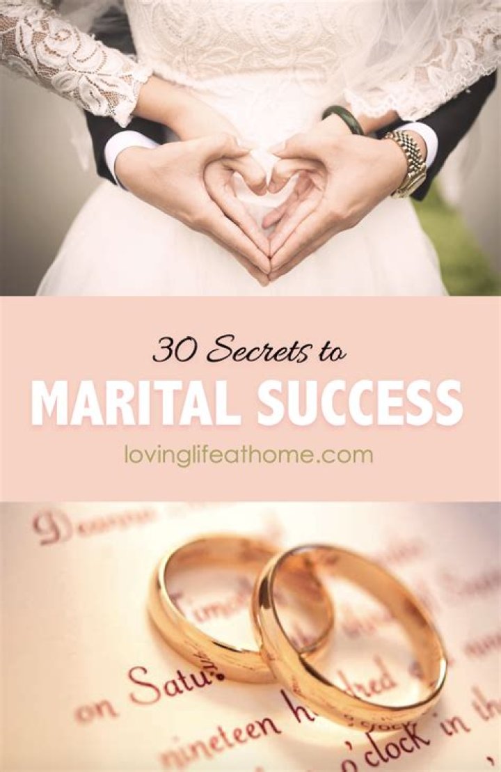 Uncovering The Secrets Of Marital Success