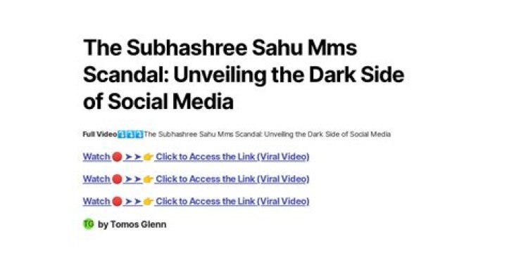 Understanding the Viral MMS of Subhashree Sahu: A Deep Dive into the Controversy and Its Impact