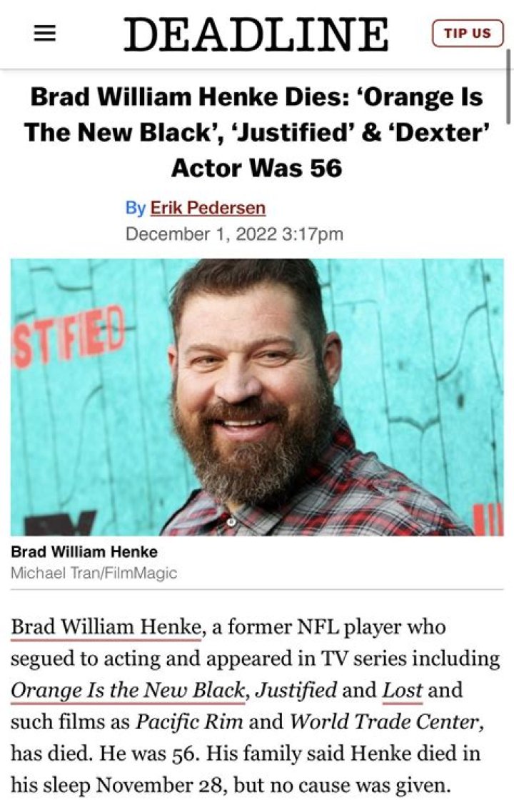 Unveiling Brad Henke's Cause Of Death: Essential Facts And Insights