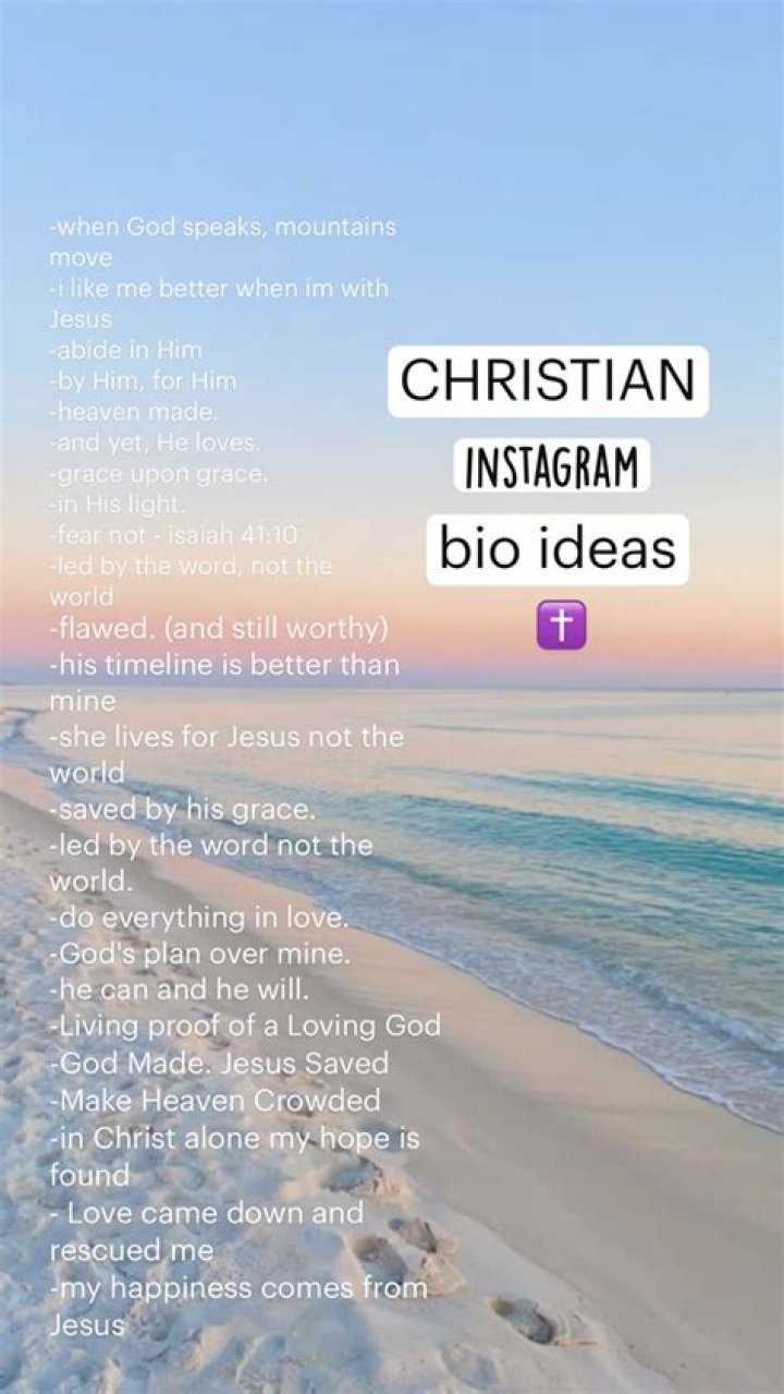 Unveiling Christian Bio Ideas For Instagram: Discoveries And Insights